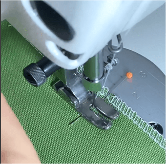 Continue stitch from the pin
