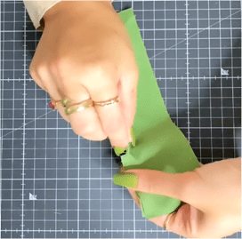 Overlap the seam together